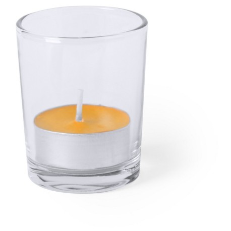Szklany świecznik, świeczka zapachowa V8838-07