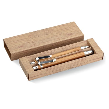 Bambusowy zestaw długopis i o MO8111-40
